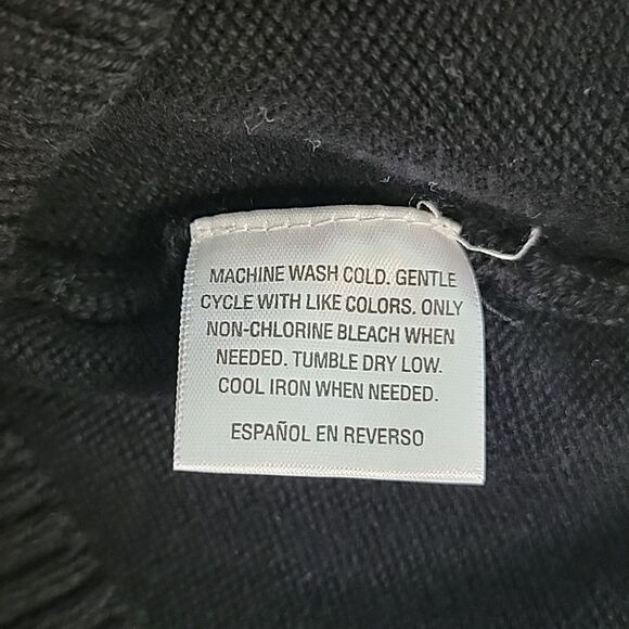 Charter Club black pullover sweater Size MP - Picture 9 of 11